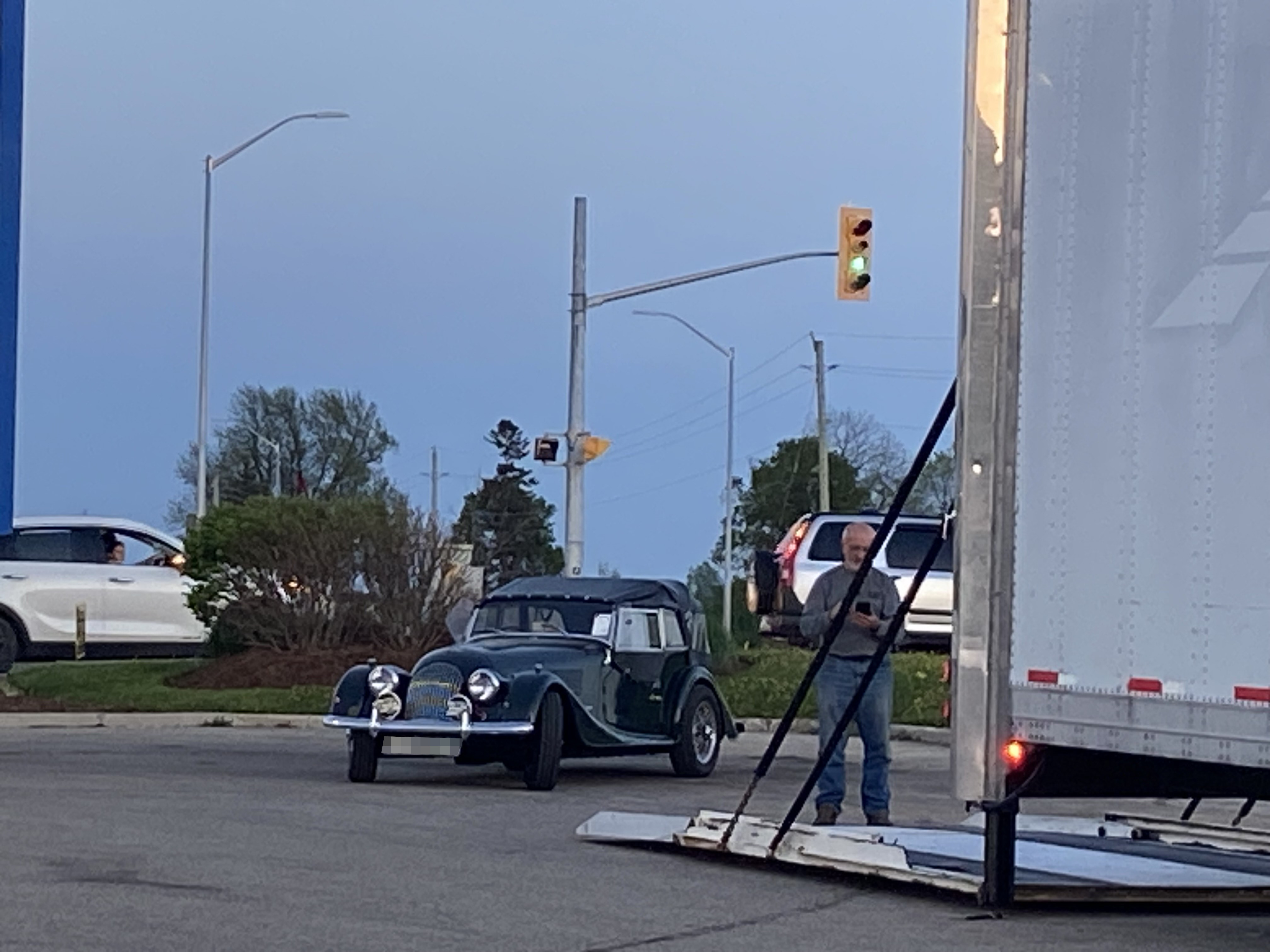 1968 Morgan Plus 4 to Halifax, Canada.
