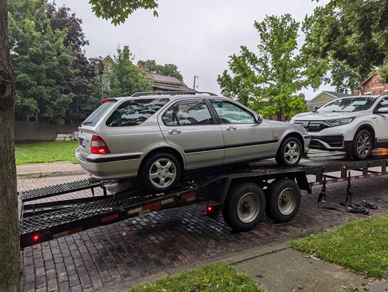 1998 Honda Aerodeck to Baltimore, United States.