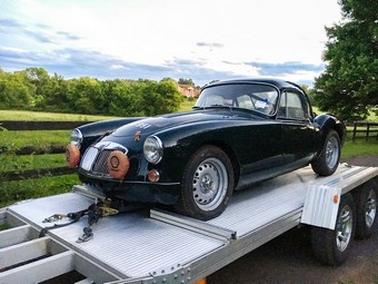 MG MGA Coupe shipped from UK to USA | Classic Car Shipping